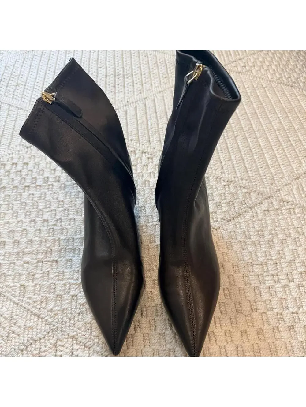 Favorite Daughter Sasha Bootie in Coffee Brown Stretch Leather